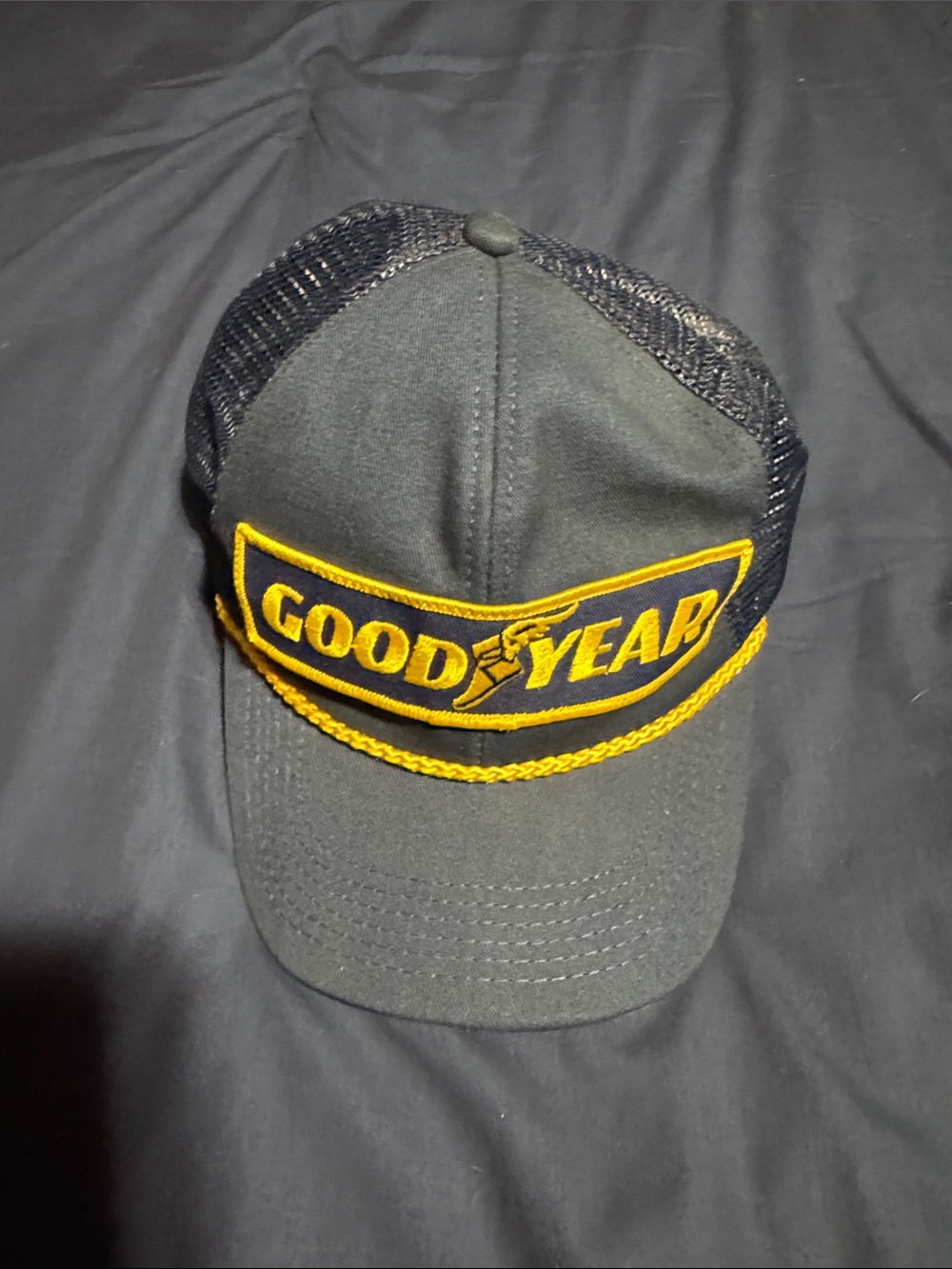 Goodyear Black & Yellow Trucker Hat